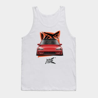 honda civic eg6 red Tank Top